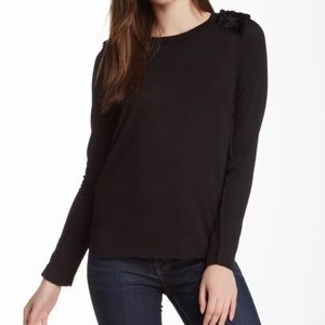 Liberty Garden Long Sleeve Knit & Fur Sweater